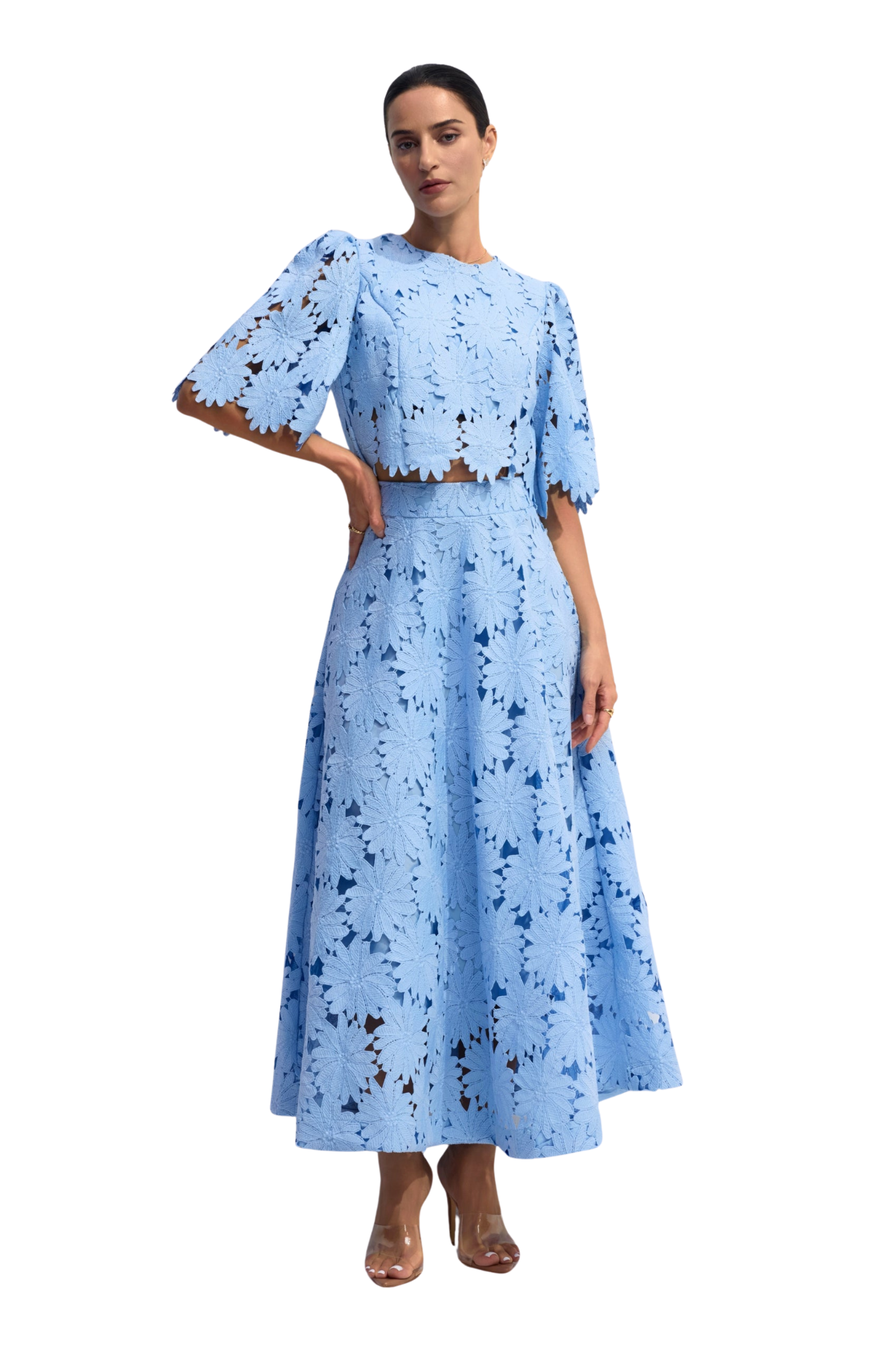 CBR™ | LIORAÉ Lace Top & Maxi Skirt Set