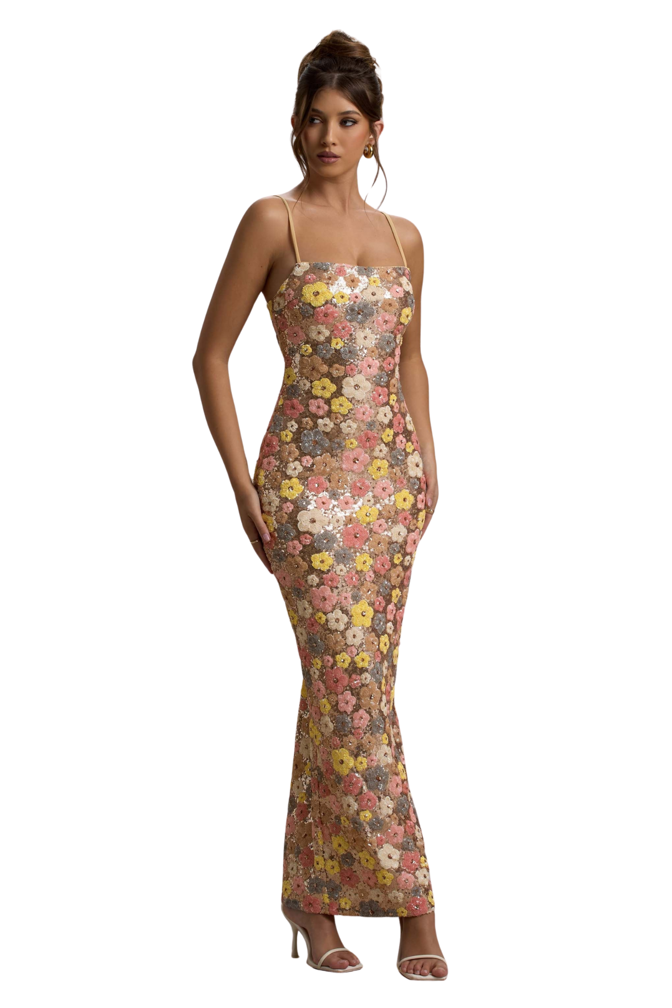 CBR™ | SELVIANA Floral Sequin Maxi Dress