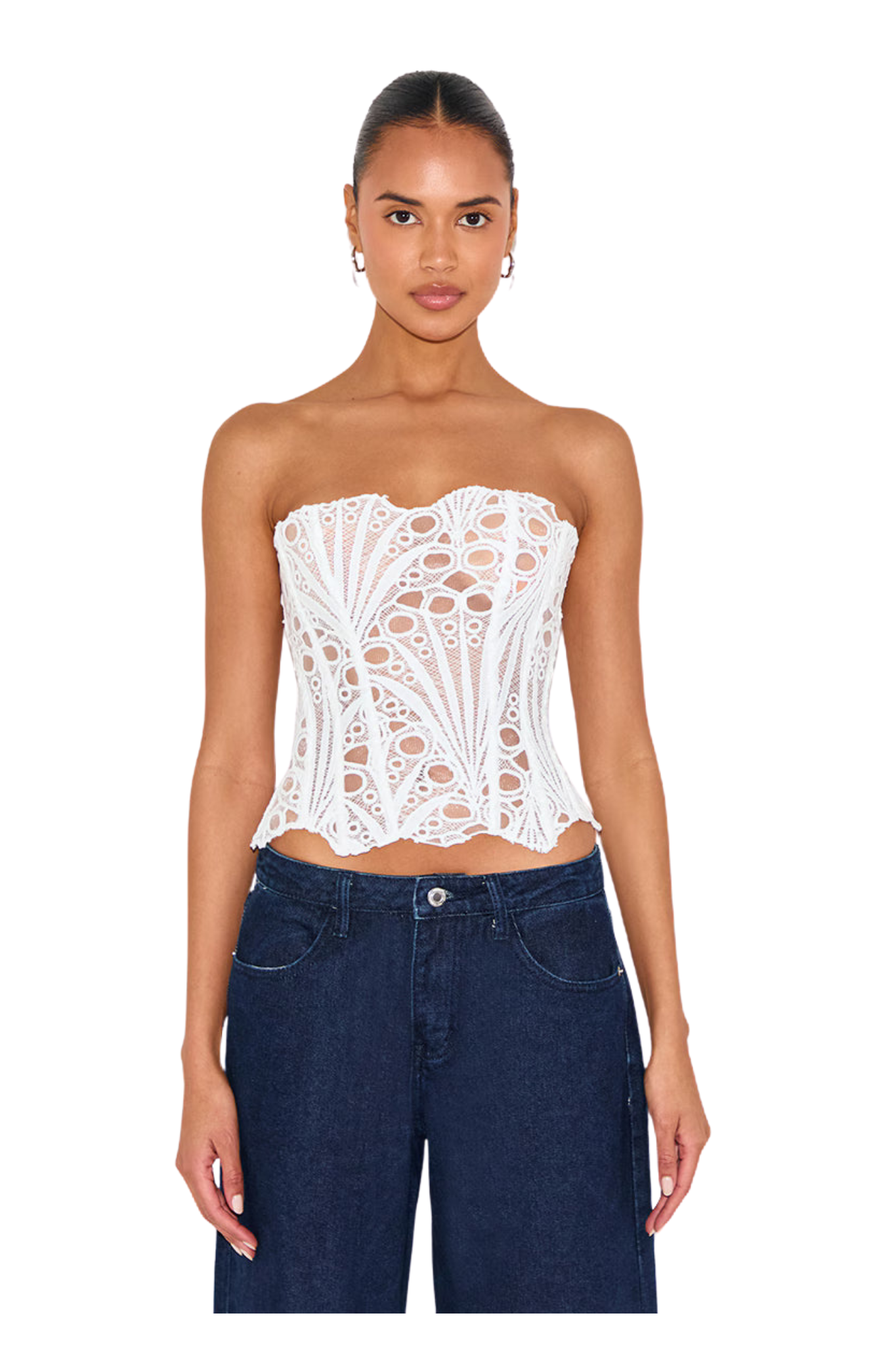 CBR™ | VÉLANE Lace Corset Top