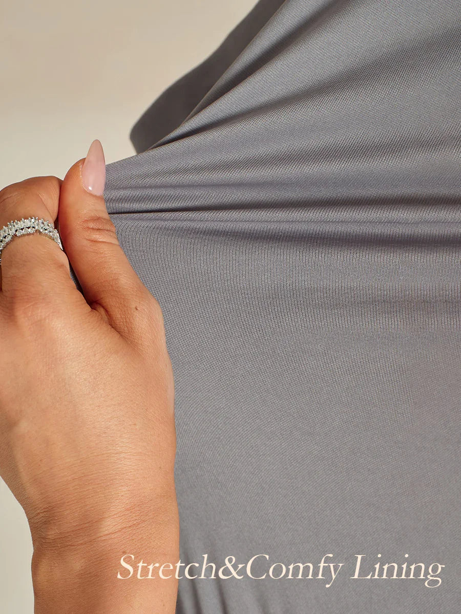 CBR™ | Elegante Abito Maxisequins con Scollatura a V e Spalle Scoperte